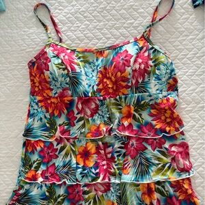 Floral Multicolor Women's Swim Dress